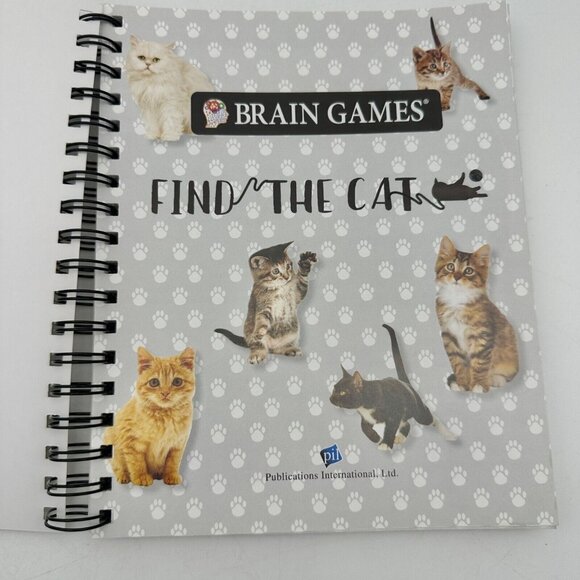 Brain Games Picture Puzzle Find the Cat Spiral Book - Picture 3 of 8